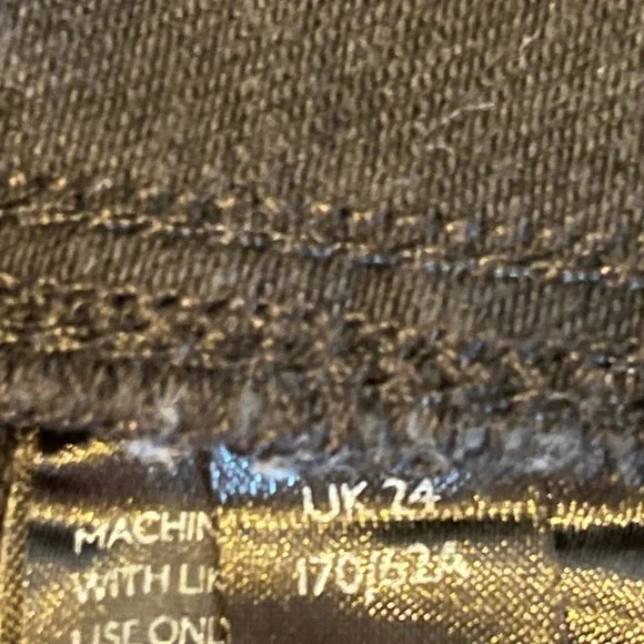 We The Free People Virgo Black Denim Zip Front Mini Skirt 24 - Picture 6 of 7